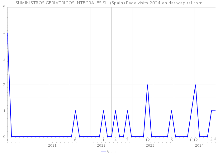 SUMINISTROS GERIATRICOS INTEGRALES SL. (Spain) Page visits 2024 