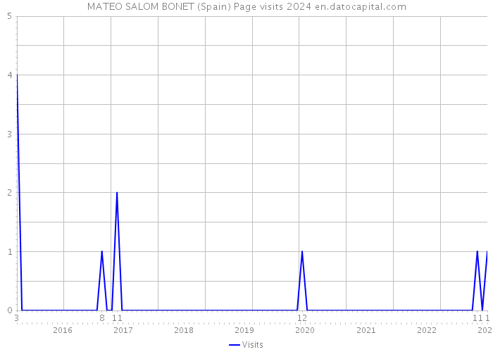 MATEO SALOM BONET (Spain) Page visits 2024 