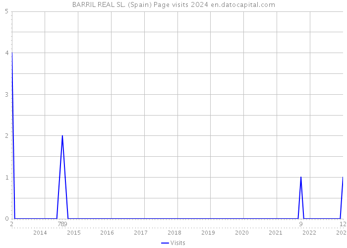 BARRIL REAL SL. (Spain) Page visits 2024 