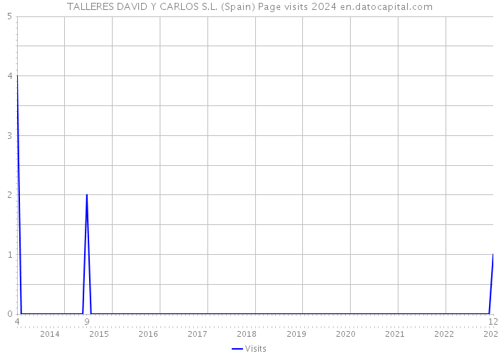 TALLERES DAVID Y CARLOS S.L. (Spain) Page visits 2024 