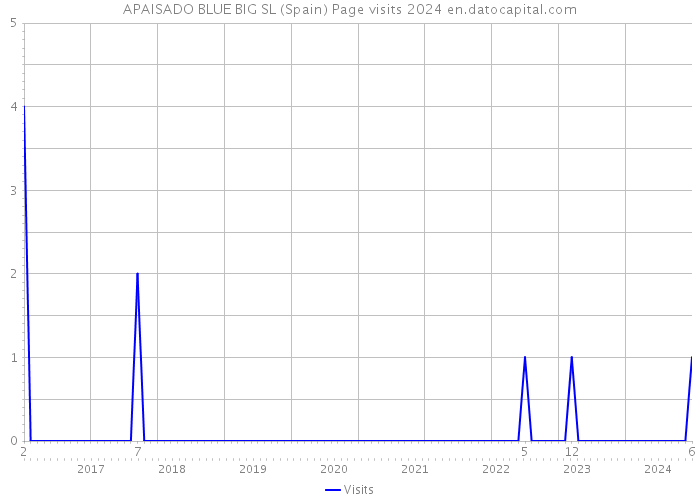 APAISADO BLUE BIG SL (Spain) Page visits 2024 