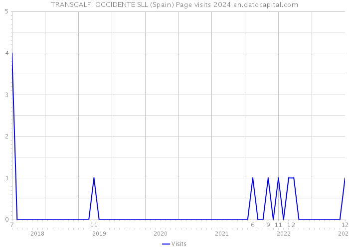 TRANSCALFI OCCIDENTE SLL (Spain) Page visits 2024 