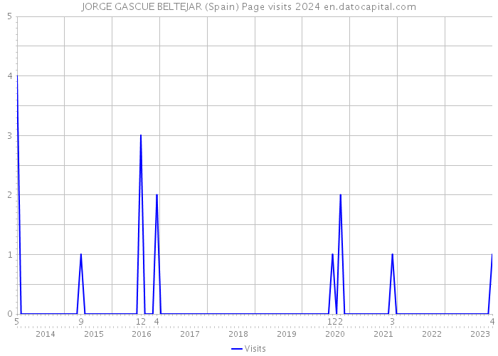 JORGE GASCUE BELTEJAR (Spain) Page visits 2024 