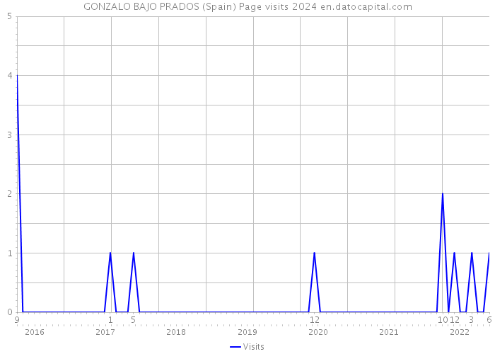 GONZALO BAJO PRADOS (Spain) Page visits 2024 