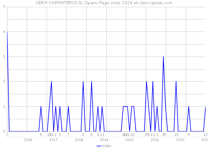 CERVI CARPINTEROS SL (Spain) Page visits 2024 