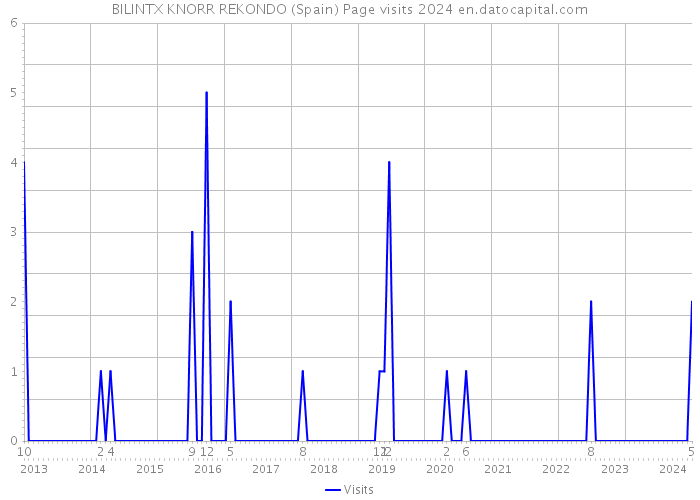 BILINTX KNORR REKONDO (Spain) Page visits 2024 