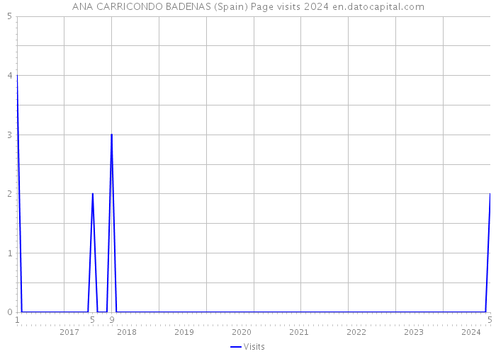 ANA CARRICONDO BADENAS (Spain) Page visits 2024 