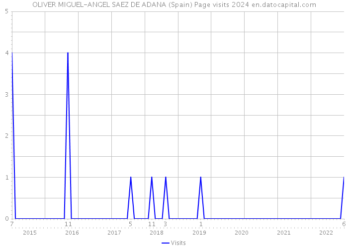 OLIVER MIGUEL-ANGEL SAEZ DE ADANA (Spain) Page visits 2024 