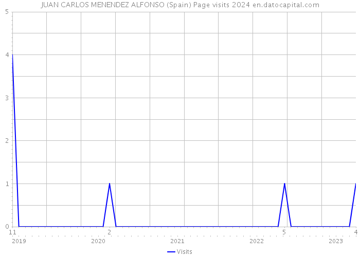 JUAN CARLOS MENENDEZ ALFONSO (Spain) Page visits 2024 