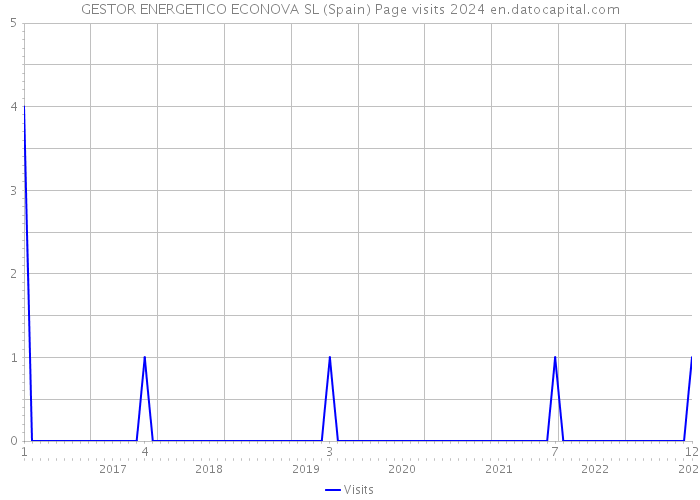 GESTOR ENERGETICO ECONOVA SL (Spain) Page visits 2024 