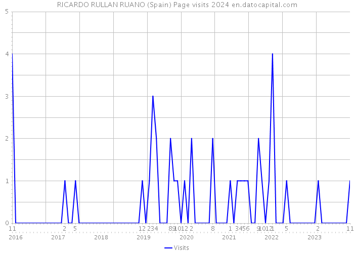RICARDO RULLAN RUANO (Spain) Page visits 2024 