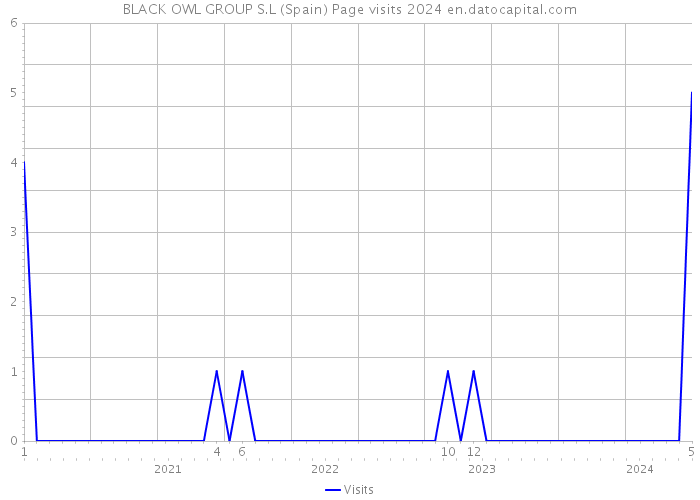 BLACK OWL GROUP S.L (Spain) Page visits 2024 