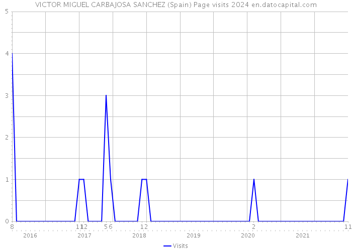 VICTOR MIGUEL CARBAJOSA SANCHEZ (Spain) Page visits 2024 