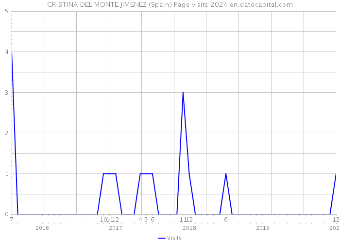 CRISTINA DEL MONTE JIMENEZ (Spain) Page visits 2024 