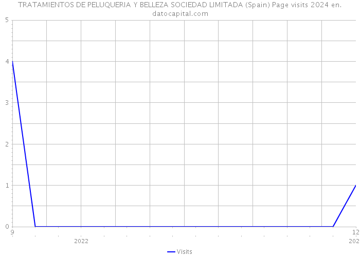 TRATAMIENTOS DE PELUQUERIA Y BELLEZA SOCIEDAD LIMITADA (Spain) Page visits 2024 