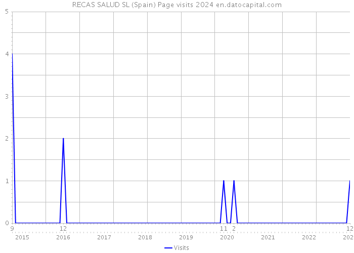RECAS SALUD SL (Spain) Page visits 2024 