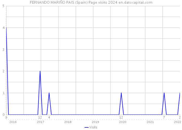 FERNANDO MARIÑO PAIS (Spain) Page visits 2024 
