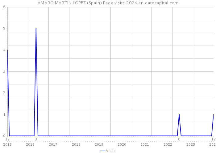 AMARO MARTIN LOPEZ (Spain) Page visits 2024 