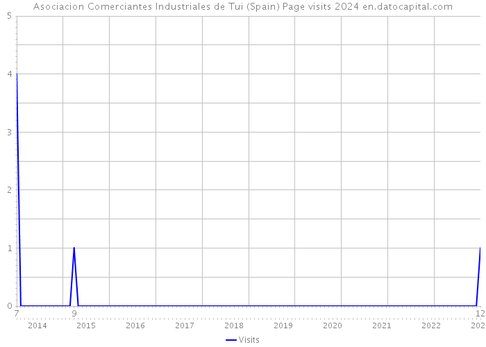 Asociacion Comerciantes Industriales de Tui (Spain) Page visits 2024 