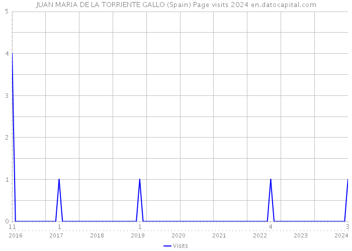 JUAN MARIA DE LA TORRIENTE GALLO (Spain) Page visits 2024 