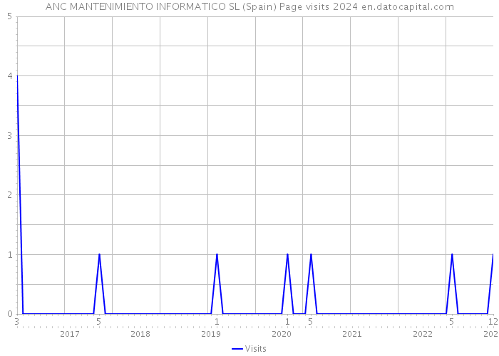 ANC MANTENIMIENTO INFORMATICO SL (Spain) Page visits 2024 