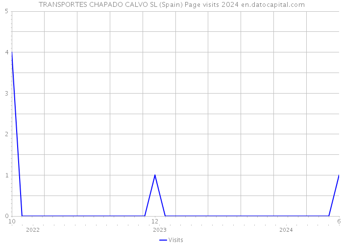 TRANSPORTES CHAPADO CALVO SL (Spain) Page visits 2024 