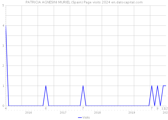 PATRICIA AGNESINI MURIEL (Spain) Page visits 2024 
