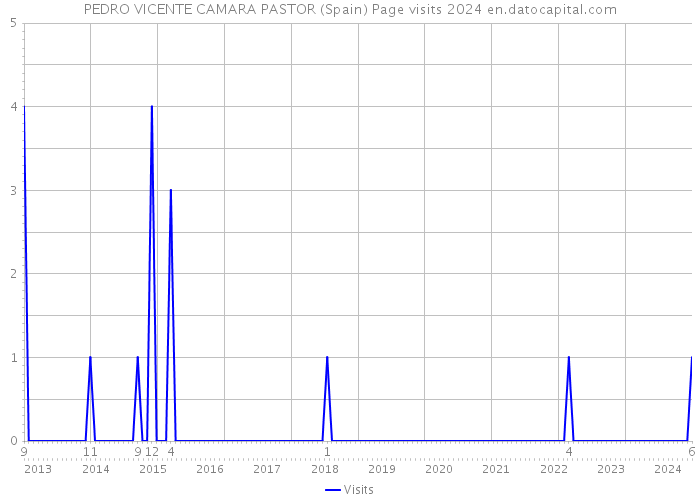 PEDRO VICENTE CAMARA PASTOR (Spain) Page visits 2024 