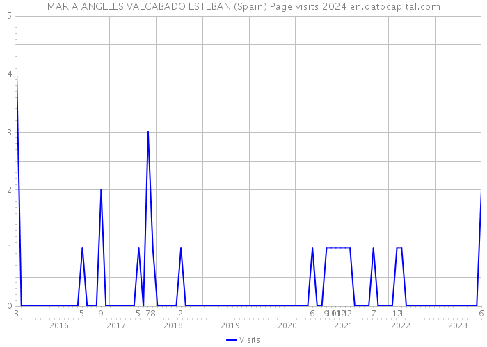 MARIA ANGELES VALCABADO ESTEBAN (Spain) Page visits 2024 