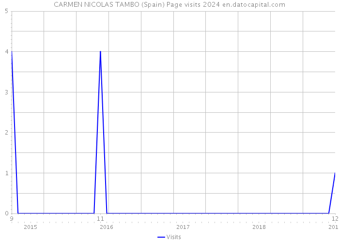 CARMEN NICOLAS TAMBO (Spain) Page visits 2024 