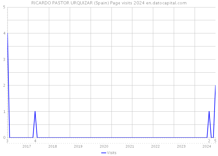 RICARDO PASTOR URQUIZAR (Spain) Page visits 2024 