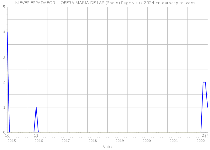 NIEVES ESPADAFOR LLOBERA MARIA DE LAS (Spain) Page visits 2024 