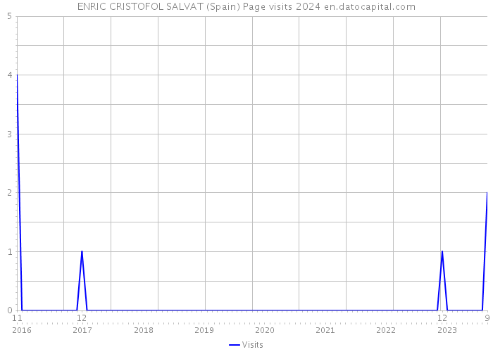 ENRIC CRISTOFOL SALVAT (Spain) Page visits 2024 