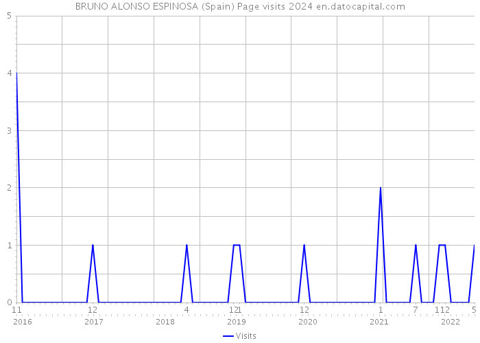 BRUNO ALONSO ESPINOSA (Spain) Page visits 2024 