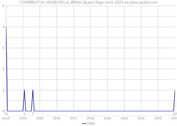 COOPERATIVA VIRGEN DE LA SERNA (Spain) Page visits 2024 