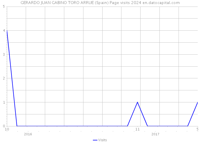 GERARDO JUAN GABINO TORO ARRUE (Spain) Page visits 2024 