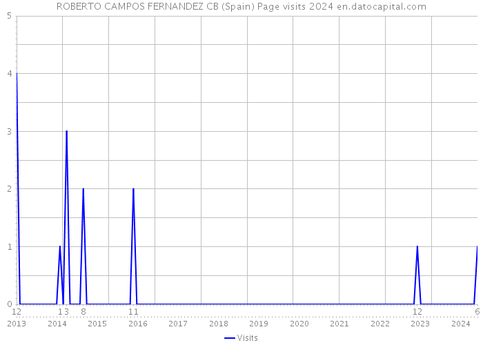 ROBERTO CAMPOS FERNANDEZ CB (Spain) Page visits 2024 