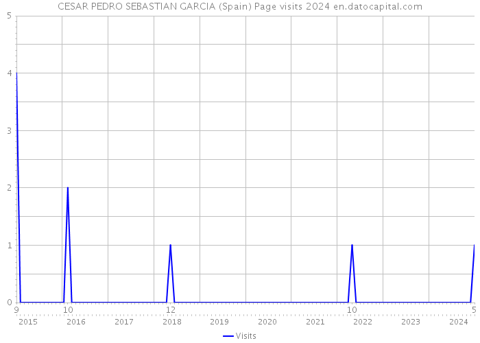 CESAR PEDRO SEBASTIAN GARCIA (Spain) Page visits 2024 
