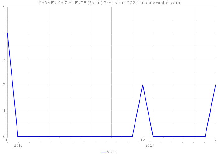 CARMEN SAIZ ALIENDE (Spain) Page visits 2024 