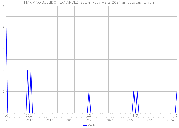 MARIANO BULLIDO FERNANDEZ (Spain) Page visits 2024 