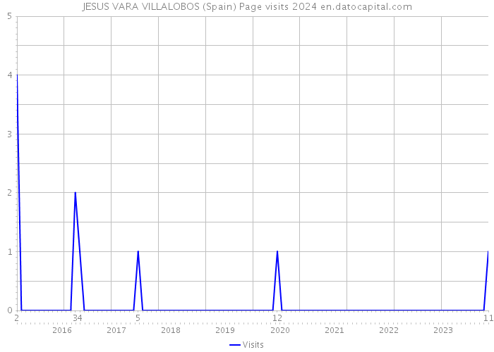 JESUS VARA VILLALOBOS (Spain) Page visits 2024 