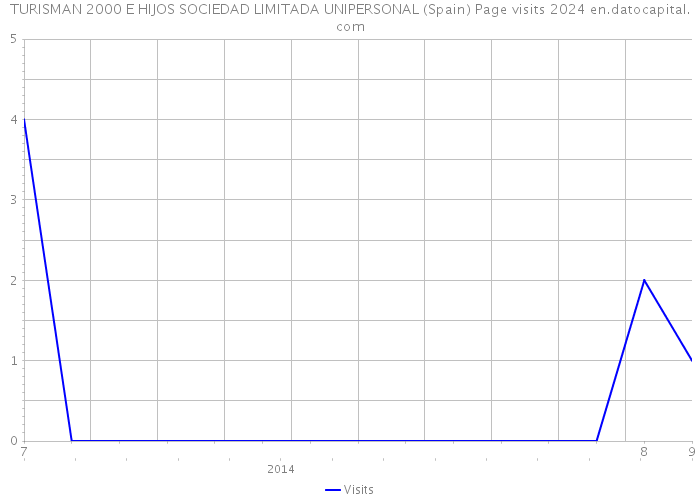 TURISMAN 2000 E HIJOS SOCIEDAD LIMITADA UNIPERSONAL (Spain) Page visits 2024 