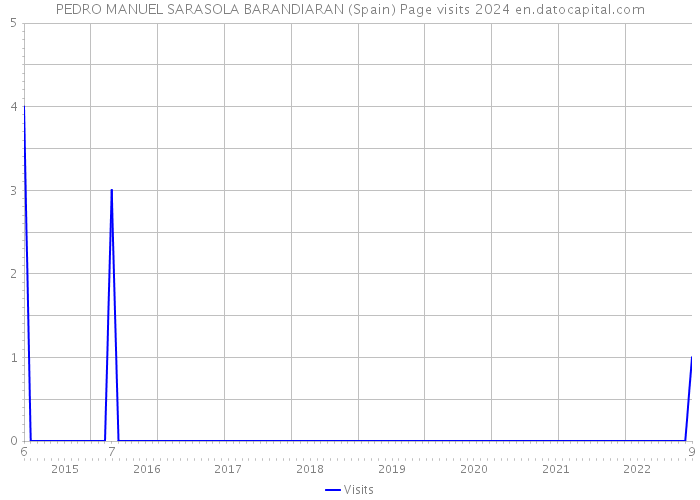 PEDRO MANUEL SARASOLA BARANDIARAN (Spain) Page visits 2024 