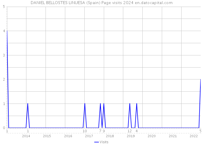 DANIEL BELLOSTES LINUESA (Spain) Page visits 2024 
