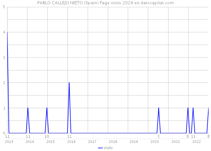 PABLO CALLEJO NIETO (Spain) Page visits 2024 