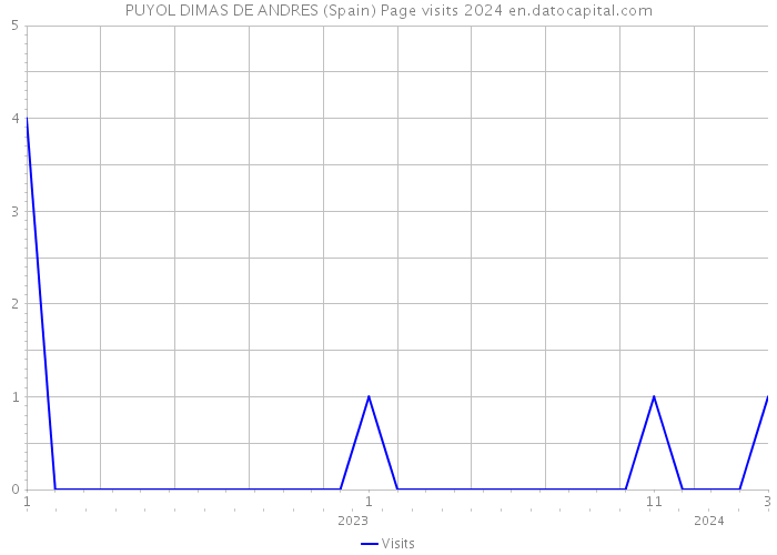PUYOL DIMAS DE ANDRES (Spain) Page visits 2024 