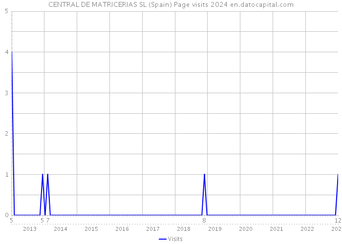 CENTRAL DE MATRICERIAS SL (Spain) Page visits 2024 