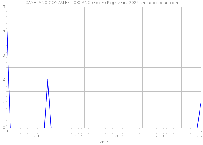 CAYETANO GONZALEZ TOSCANO (Spain) Page visits 2024 