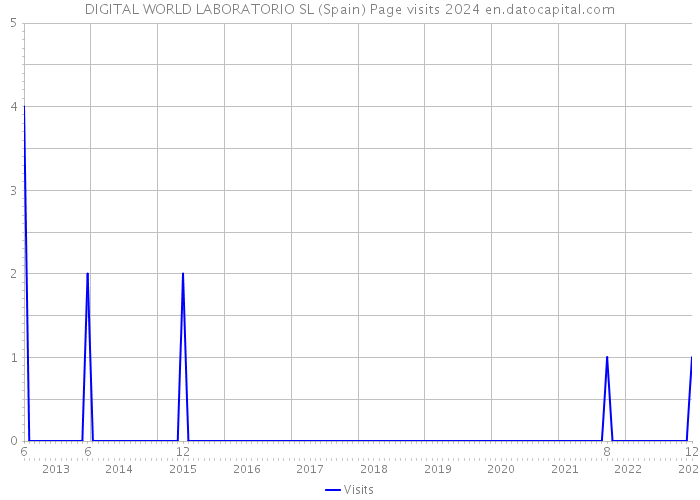 DIGITAL WORLD LABORATORIO SL (Spain) Page visits 2024 