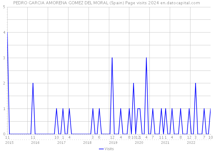 PEDRO GARCIA AMORENA GOMEZ DEL MORAL (Spain) Page visits 2024 